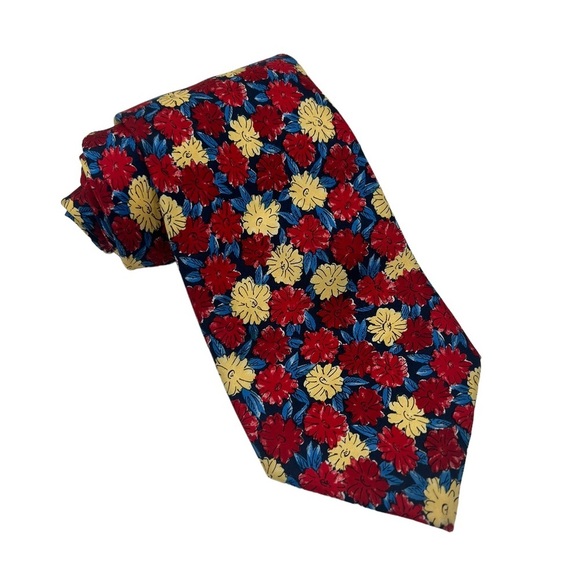 GILLES PRINCE PARIS Vintage Silk Foulard Tie - French Haute Couture